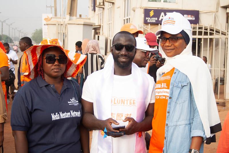 Volunteers at an advocacy walk