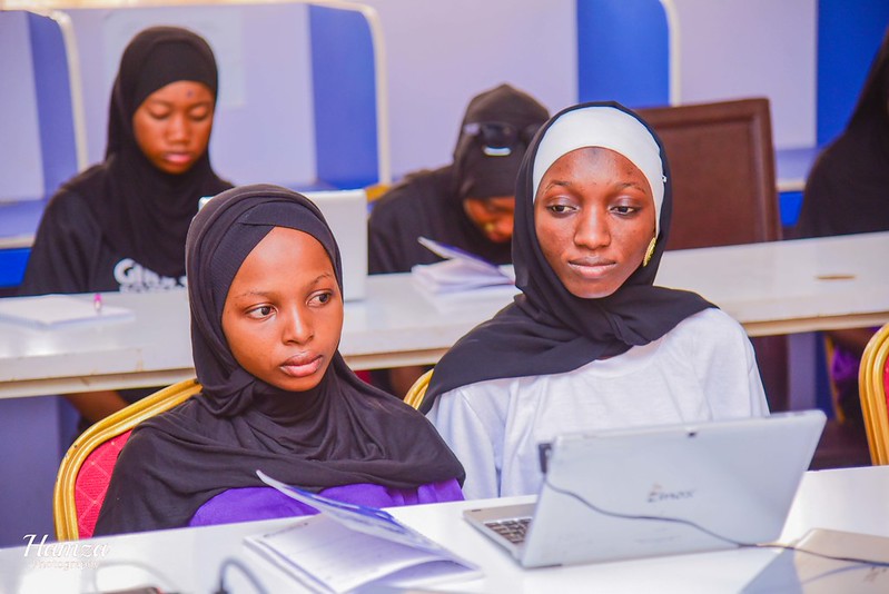 Participants at Girl Code Bootcamp