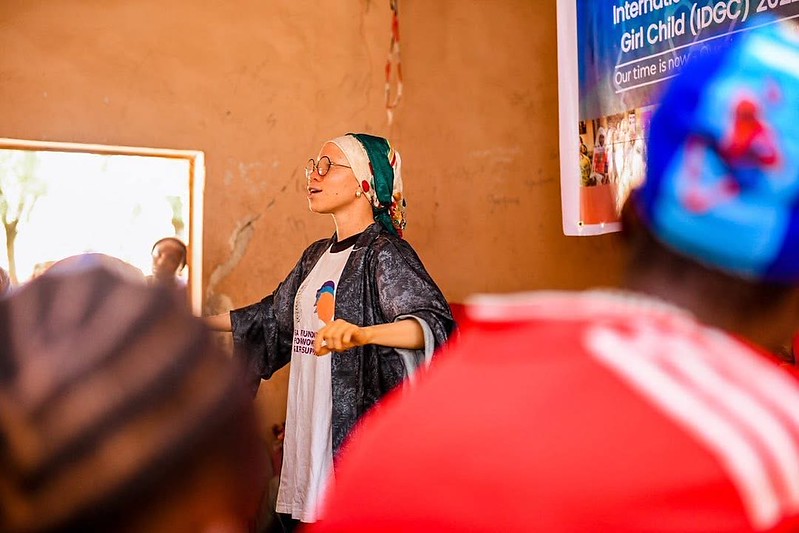 Young people at an International Day of the Girl programme